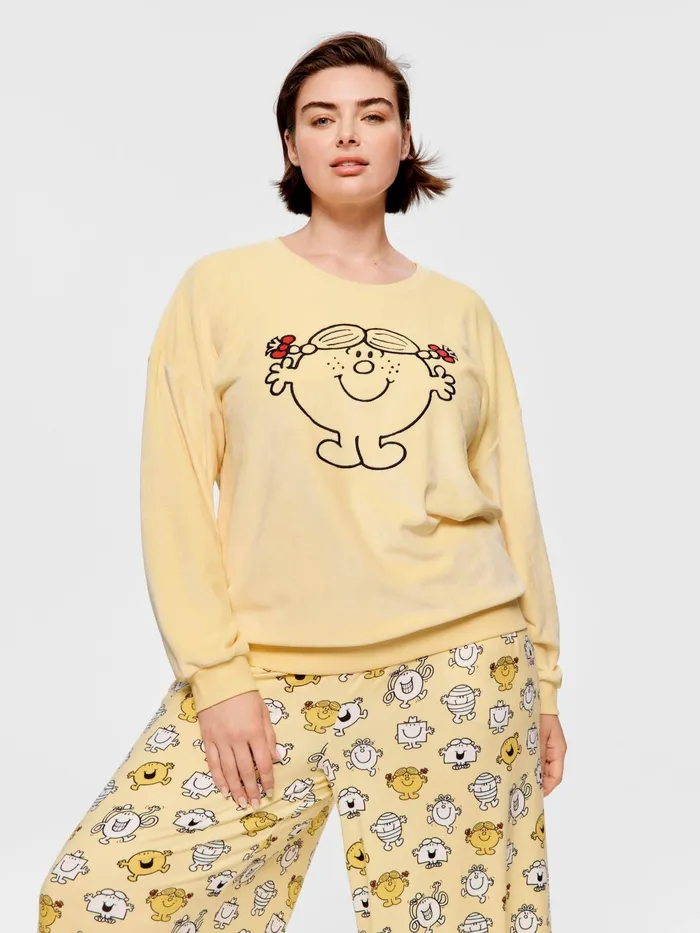 Women PA Plus Little Miss Sunshine Fluffy Sweater Yellow Peter Alexander Tops