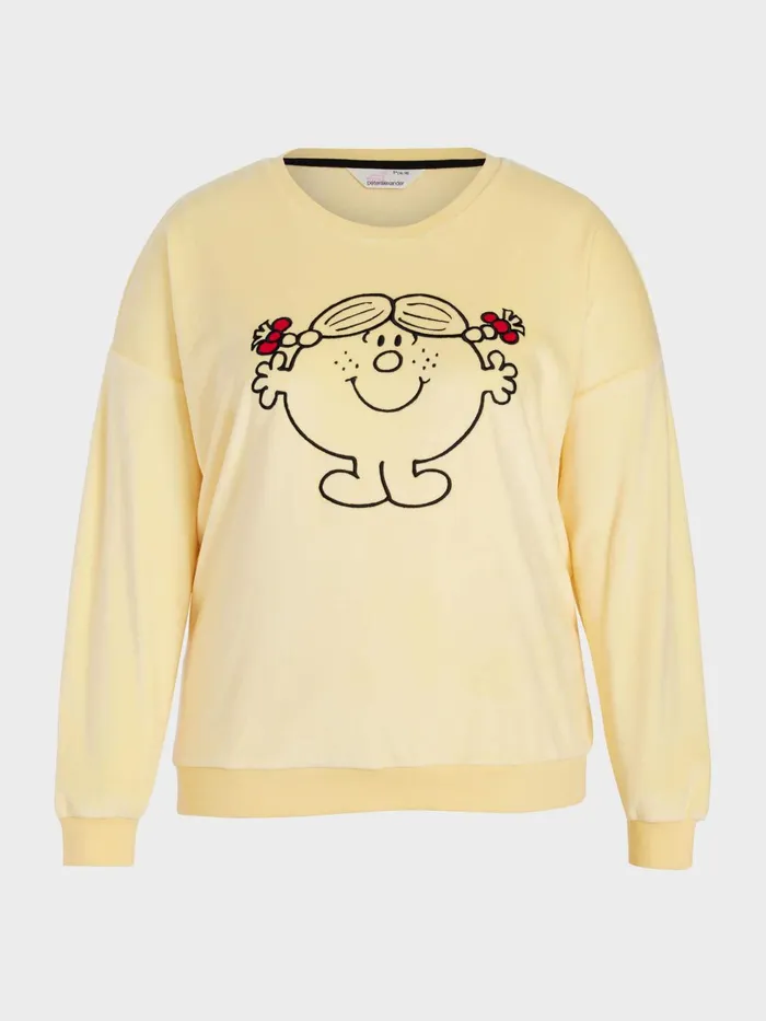 Women PA Plus Little Miss Sunshine Fluffy Sweater Yellow Peter Alexander Tops