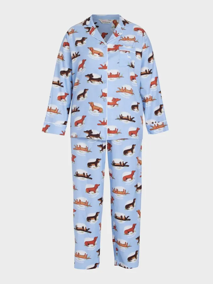 Women PA Plus Penny Spot Bamboo Flannelette Long Pj Set Multi Peter Alexander Sets and Onesies