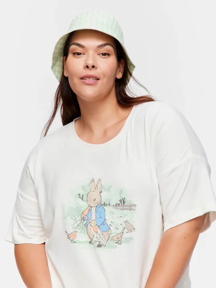 Women PA Plus Peter Rabbit Plush Tee Pink Peter Alexander Nighties