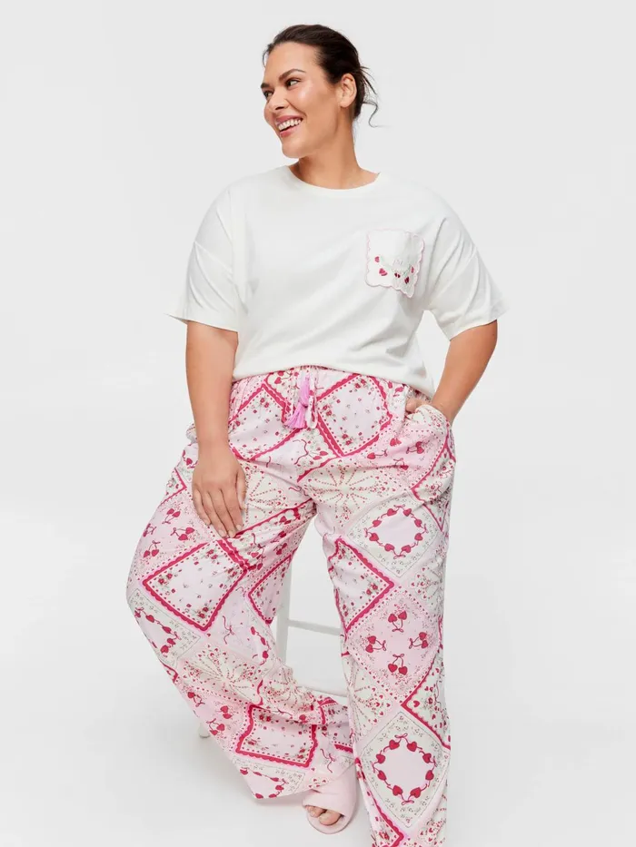 Women PA Plus Pretty Tile Wide Leg Pj Pant Multi Peter Alexander Pants