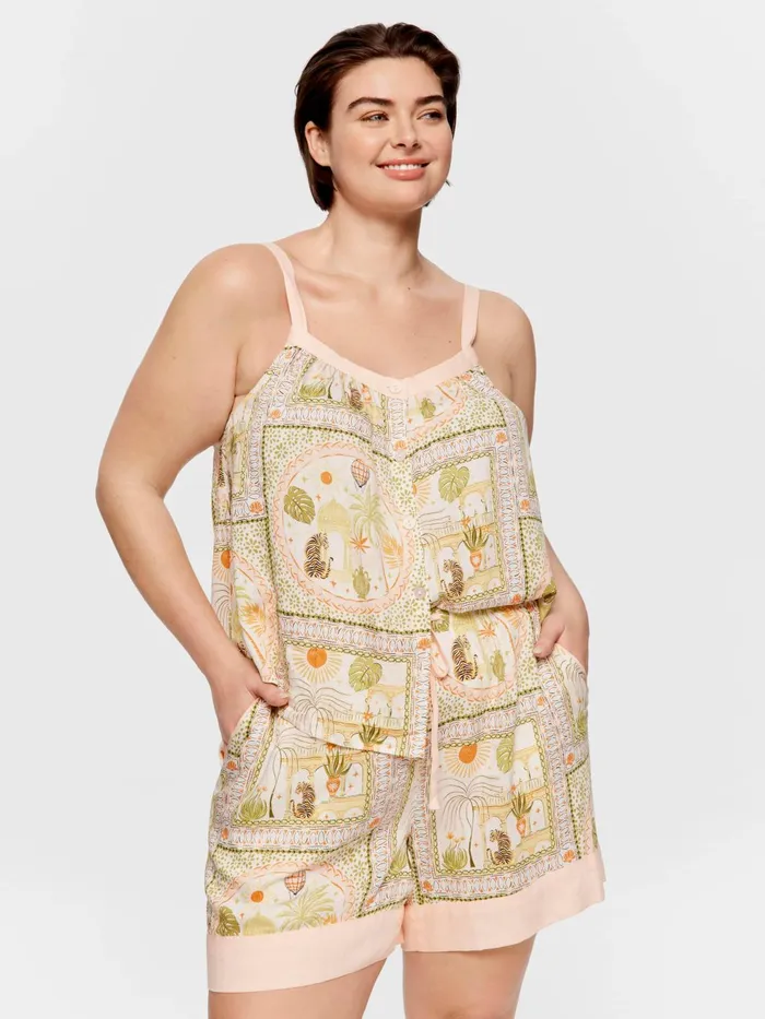 Women PA Plus Scarf Print Mid Short Multi Peter Alexander Shorts