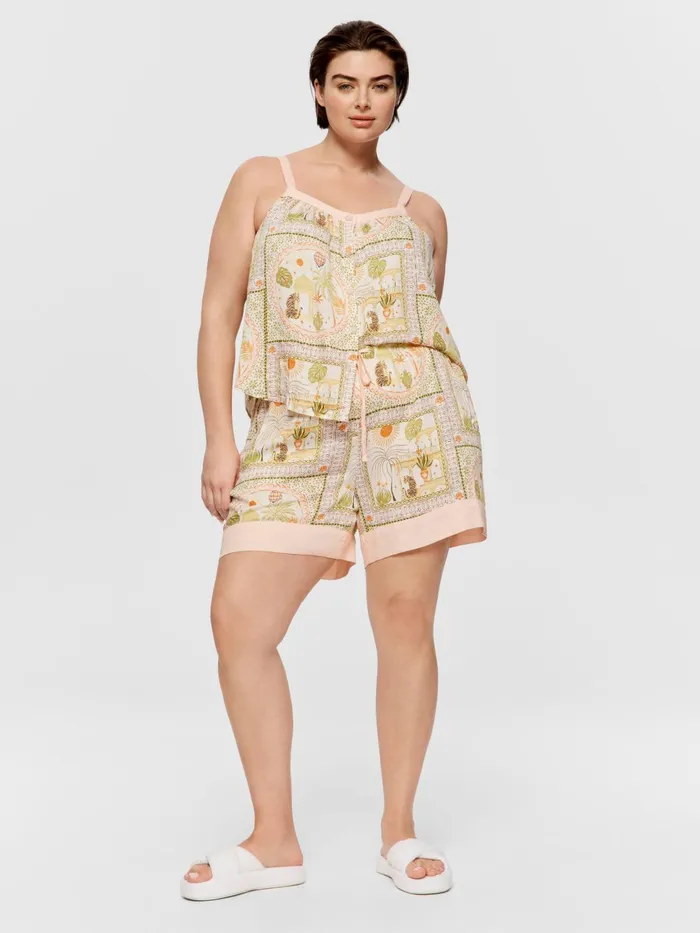Women PA Plus Scarf Print Mid Short Multi Peter Alexander Shorts