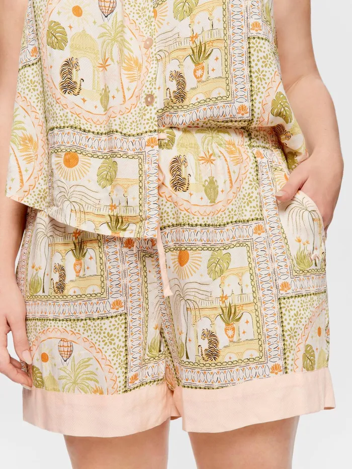Women PA Plus Scarf Print Mid Short Multi Peter Alexander Shorts