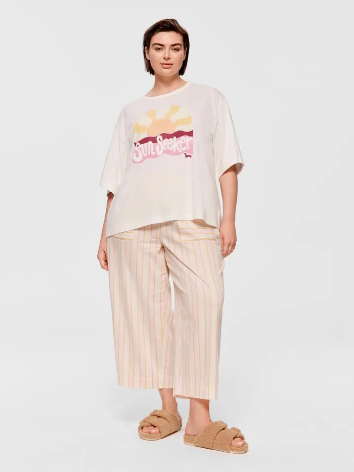 Women PA Plus Sunseeker Tee Cream Peter Alexander Tops