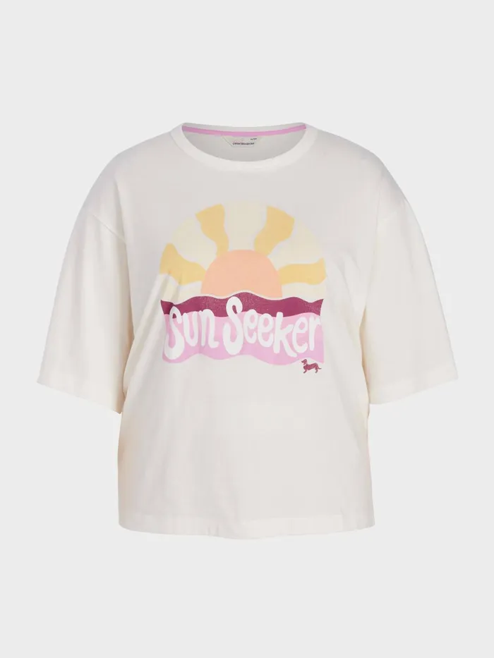 Women PA Plus Sunseeker Tee Cream Peter Alexander Tops