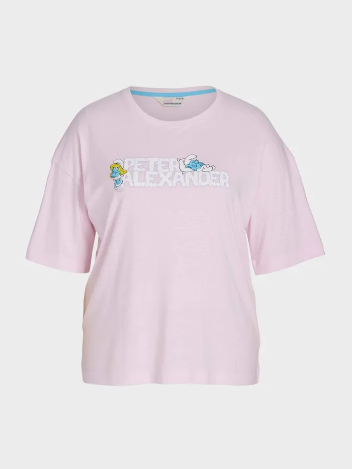 Women PA Plus The Smurfs Tee Pink Peter Alexander Tops