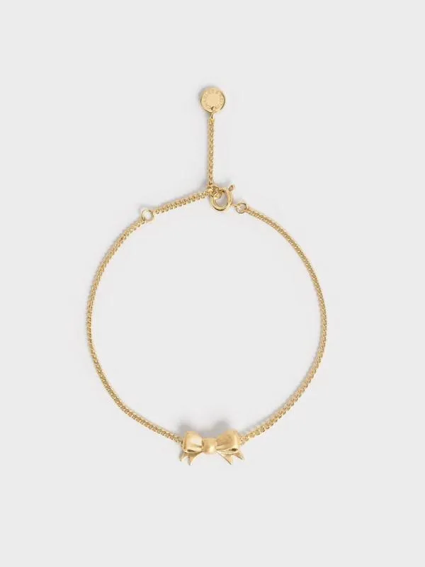 Women Paige Ribbon Bracelet 8211 Brush Gold CHARLES and KEITH Bracelets