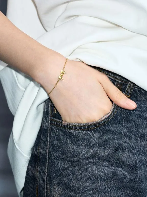 Women Paige Ribbon Bracelet 8211 Brush Gold CHARLES and KEITH Bracelets