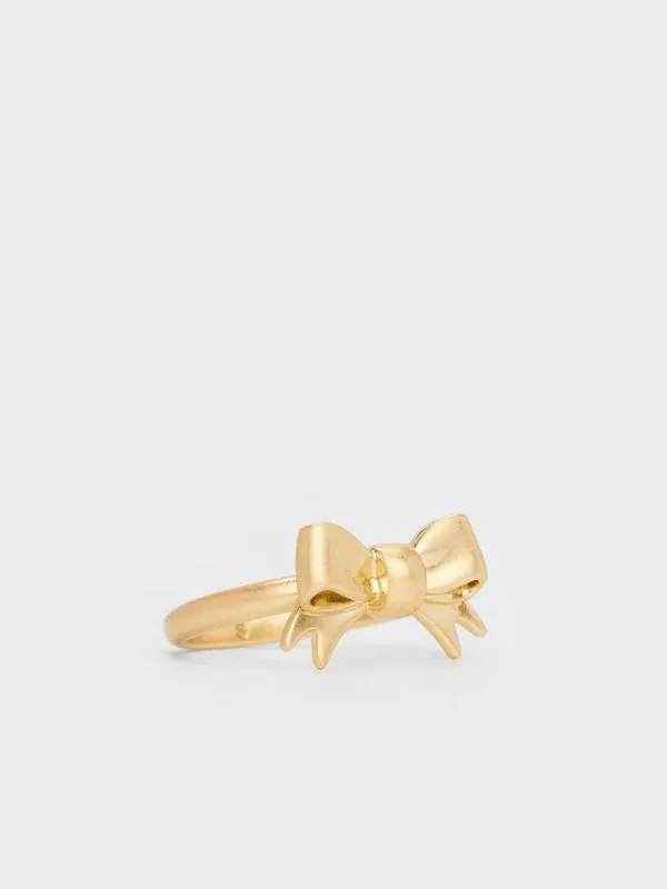 Women Paige Ribbon Ring 8211 Brush Gold CHARLES and KEITH Rings Women Paige Ribbon Ring 8211 Brush Gold CHARLES and KEITH Rings