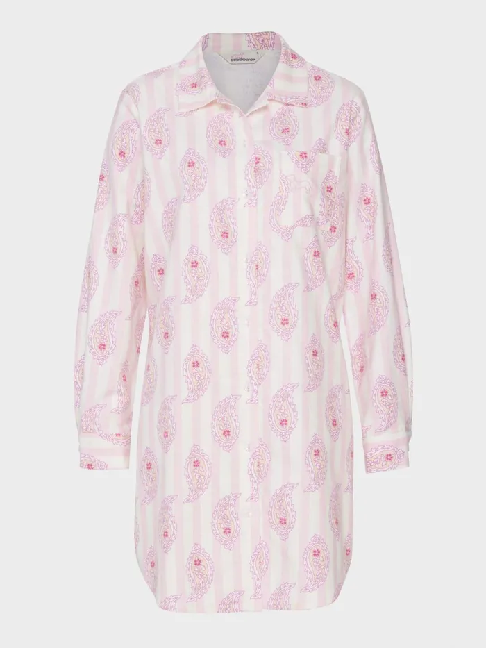 Women Paisley Flannelette Nightshirt Multi Peter Alexander Nighties