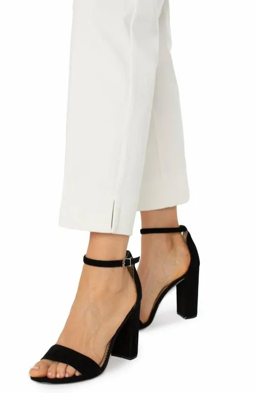 Women Pants Liverpool Los Angeles Kelsey Trouser With Side Slit Whipped Cream
