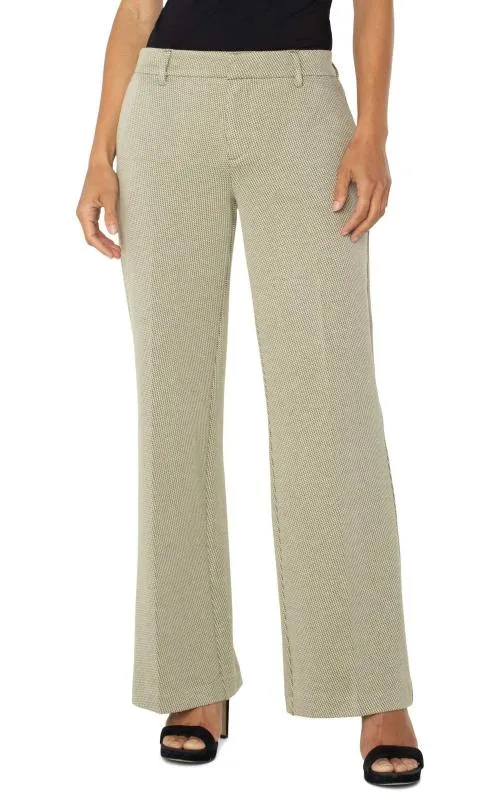 Women Pants Liverpool Los Angeles Kelsey Wide Leg Trouser Artichoke Cream