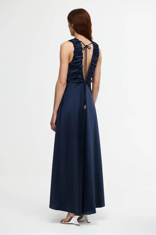 Women PATTERSON MAXI DRESS Navy Acler Sale