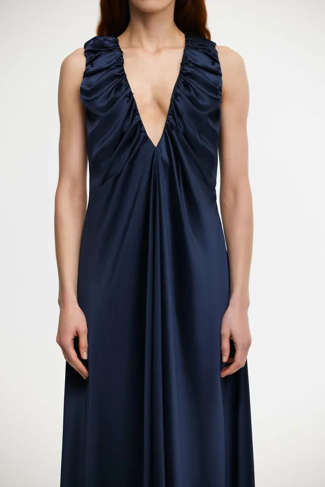 Women PATTERSON MAXI DRESS Navy Acler Sale