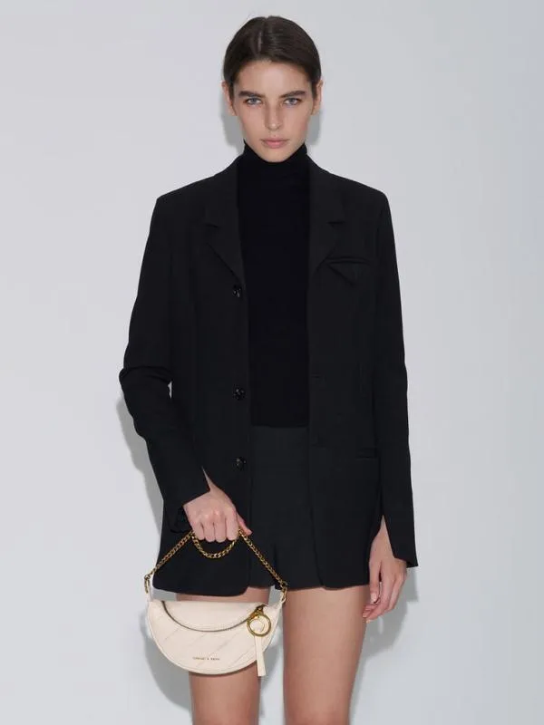 Women Philomena WrinkledEffect HalfMoon Crossbody Bag 8211 Ivory CHARLES and KEITH Crossbody Bags Women Philomena WrinkledEffect HalfMoon Crossbody Bag 8211 Ivory CHARLES and KEITH Crossbody Bags