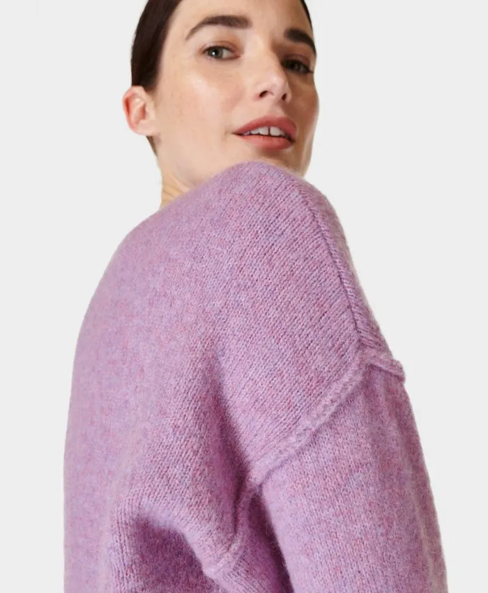 Women Pinnacle Wool Crew Neck Lily Purple Sweaty Betty Knitwear