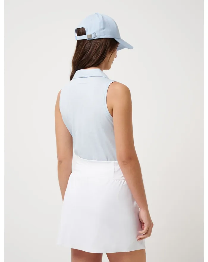 Women Polos TravisMathew FEATHERWEIGHT ACTIVE SLEEVELESS POLO 20 Heather Kentucky Blue Women Polos TravisMathew FEATHERWEIGHT ACTIVE SLEEVELESS POLO 20 Heather Kentucky Blue