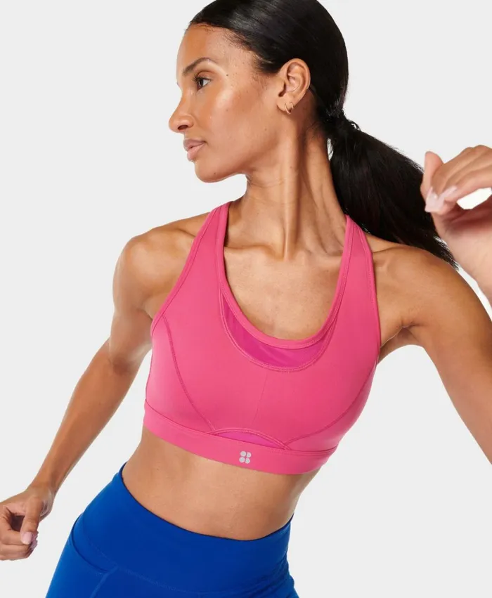 Women Power Icon Running Bra Punk Pink Sweaty Betty Underwear