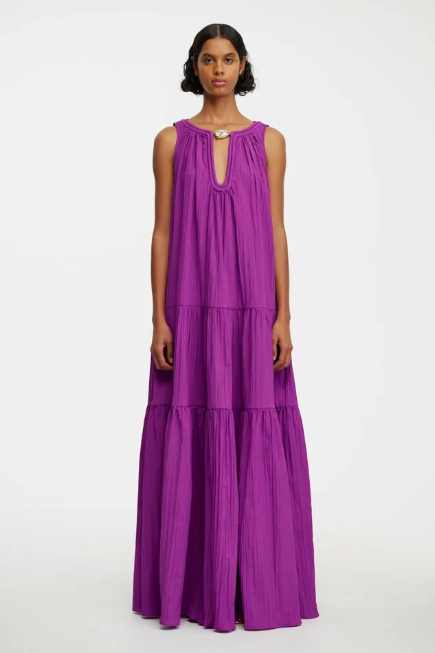 Women RADMOOR MAXI DRESS Deep Mulberry Acler Maxi Dresses