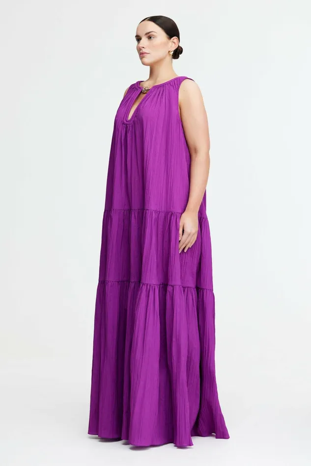 Women RADMOOR MAXI DRESS Deep Mulberry Acler Maxi Dresses