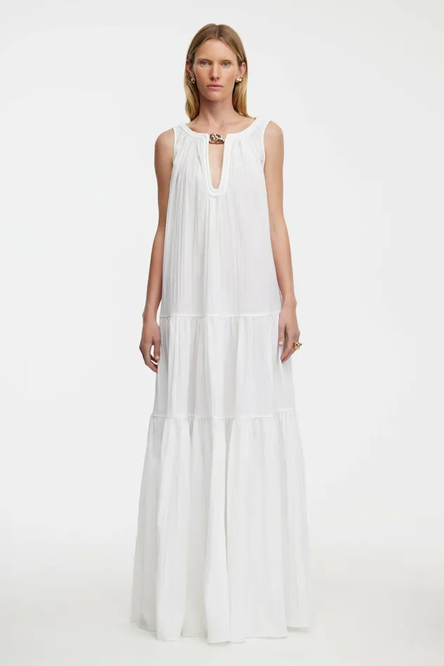 Women RADMOOR MAXI DRESS Ivory Acler White Dresses