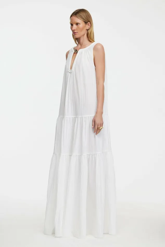 Women RADMOOR MAXI DRESS Ivory Acler White Dresses