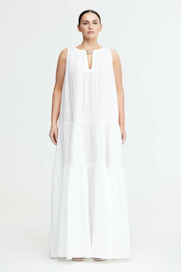 Women RADMOOR MAXI DRESS Ivory Acler White Dresses