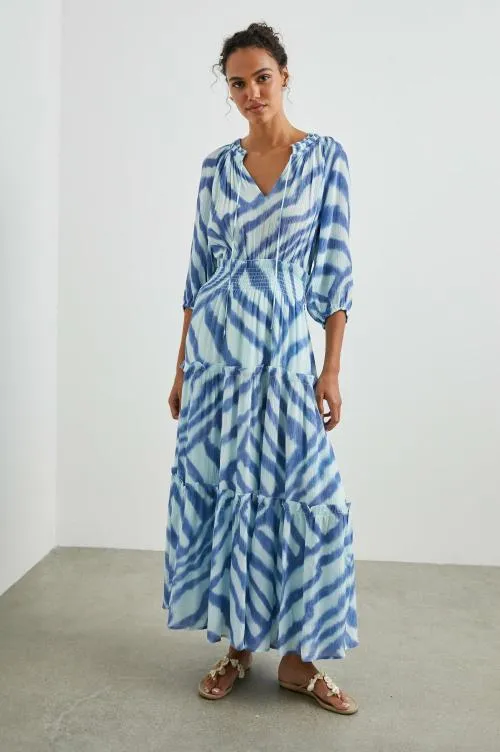 Women Rails Dresses and Rompers Caterine Dress Blue Watercolor Stripes Women Rails Dresses and Rompers Caterine Dress Blue Watercolor Stripes