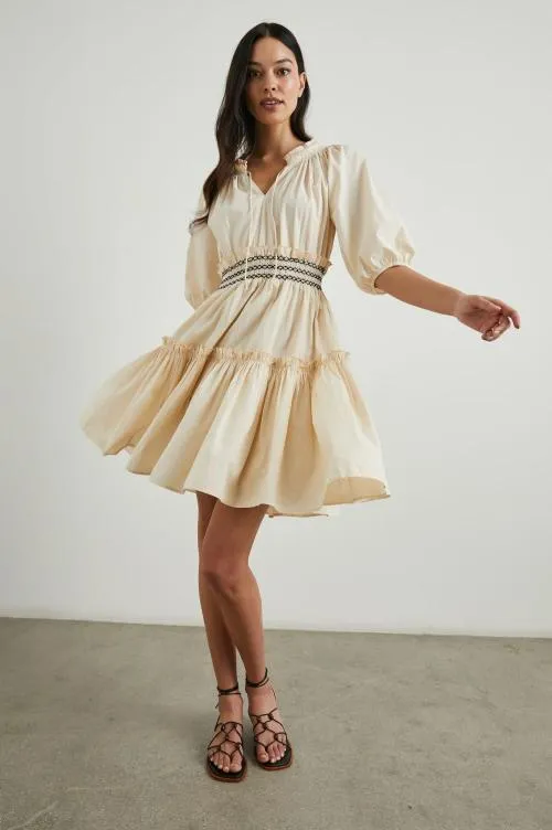Women Rails Dresses and Rompers Fiorella Dress Flax Women Rails Dresses and Rompers Fiorella Dress Flax
