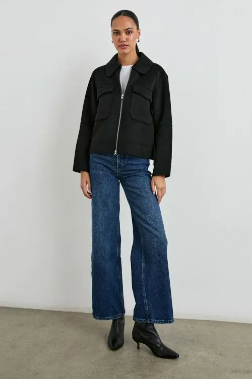 Women Rails Jackets and Coats Cheyenne Jacket Black Women Rails Jackets and Coats Cheyenne Jacket Black