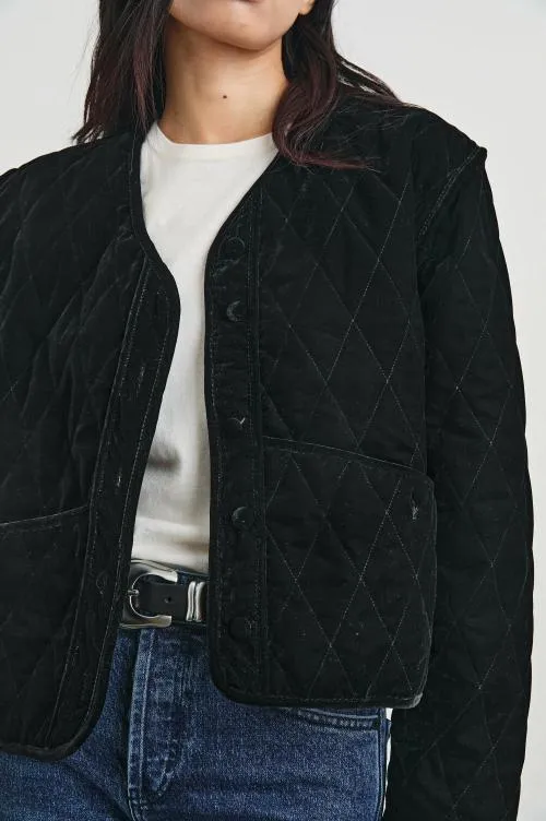 Women Rails Jackets and Coats Kiko Jacket Black Velvet Women Rails Jackets and Coats Kiko Jacket Black Velvet