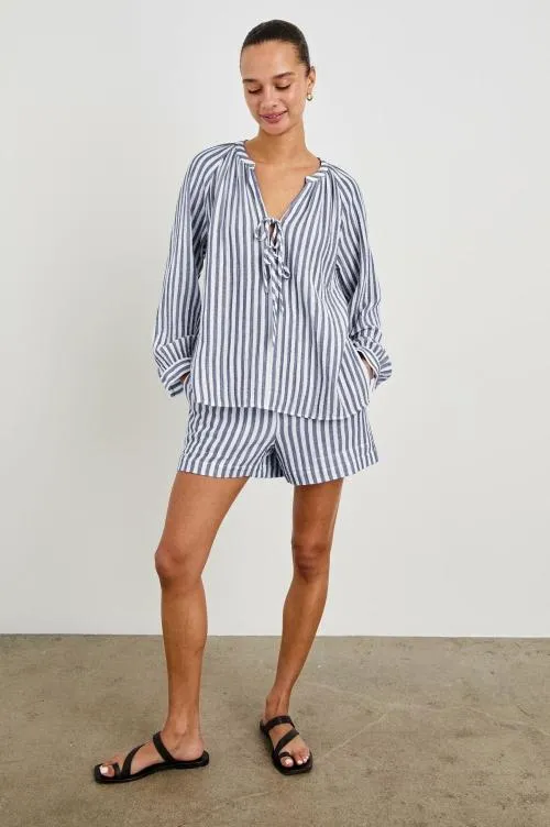Women Rails Pants and Shorts Leighton Short Admiral Stripe Women Rails Pants and Shorts Leighton Short Admiral Stripe