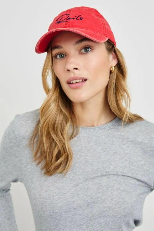 Women Rails Shoes and Accessories Anniversary Baseball Cap Washed Red Women Rails Shoes and Accessories Anniversary Baseball Cap Washed Red