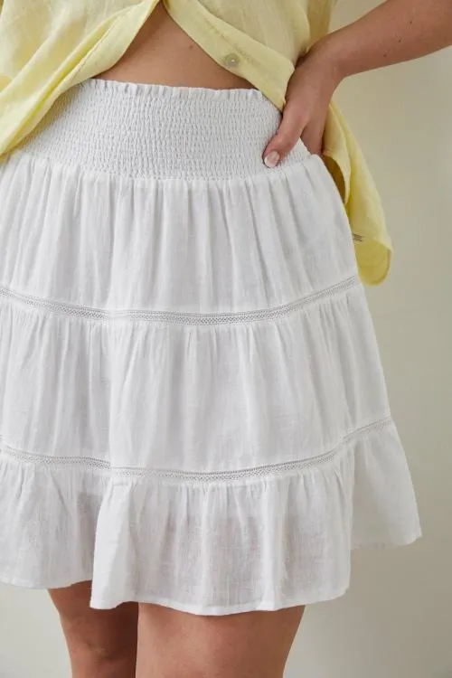 Women Rails Skirts Addison Skirt White Lace Detail