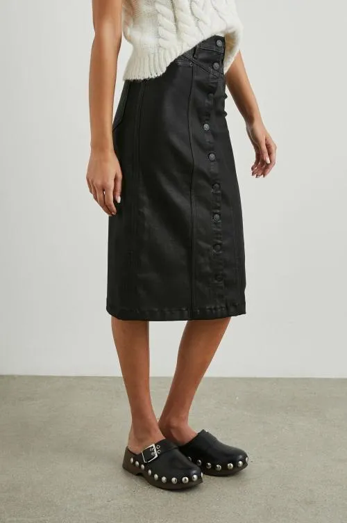 Women Rails Skirts Broadway Skirt Coated Noir Women Rails Skirts Broadway Skirt Coated Noir