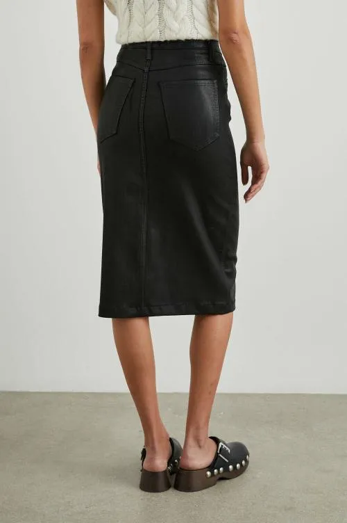 Women Rails Skirts Broadway Skirt Coated Noir Women Rails Skirts Broadway Skirt Coated Noir