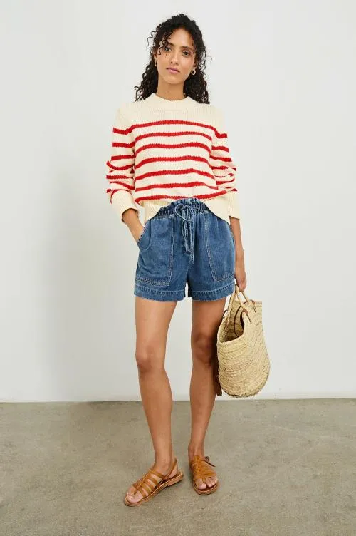 Women Rails Sweaters Alise Sweater Cherry Stripe Women Rails Sweaters Alise Sweater Cherry Stripe