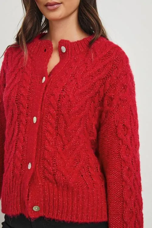 Women Rails Sweaters Amelie Sweater Scarlet Women Rails Sweaters Amelie Sweater Scarlet