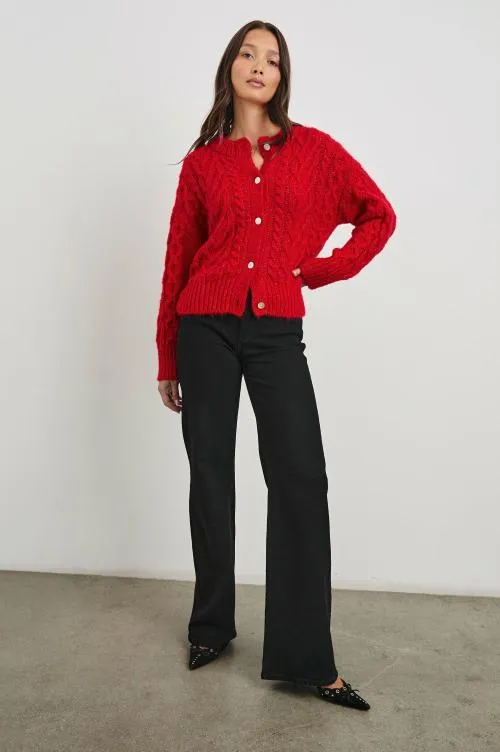 Women Rails Sweaters Amelie Sweater Scarlet Women Rails Sweaters Amelie Sweater Scarlet