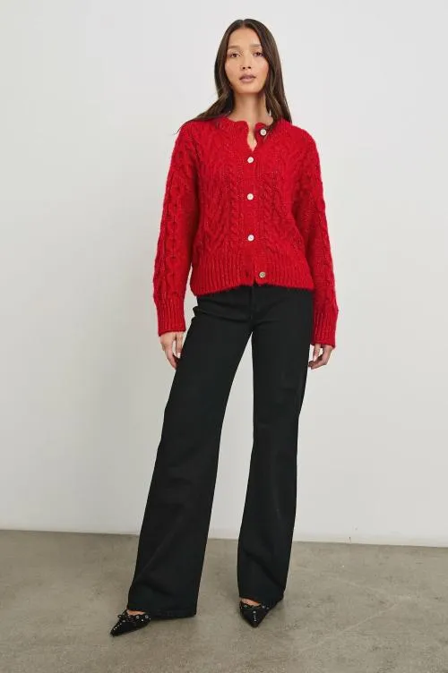 Women Rails Sweaters Amelie Sweater Scarlet Women Rails Sweaters Amelie Sweater Scarlet