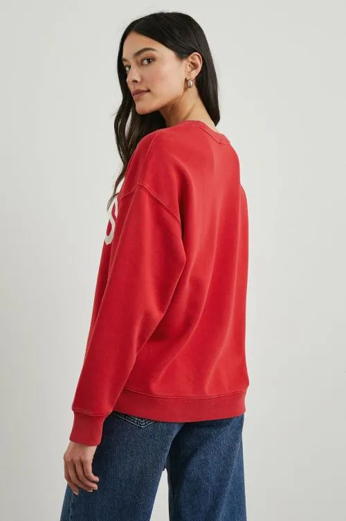 Women Rails Sweaters Anniversary Sweatshirt Washed Red Women Rails Sweaters Anniversary Sweatshirt Washed Red