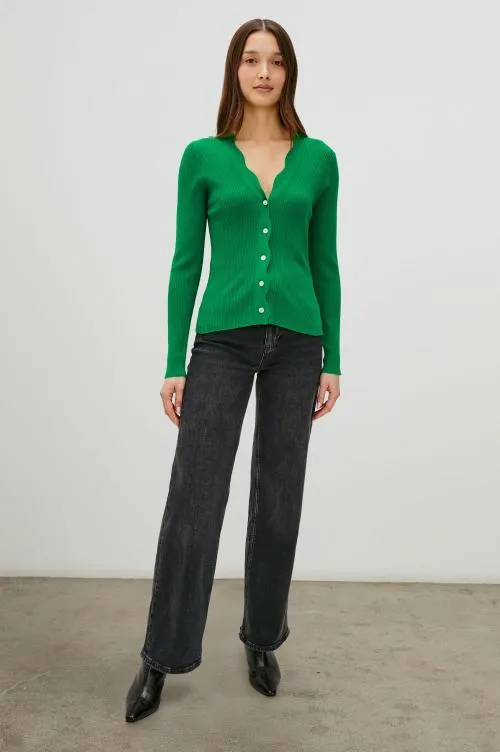 Women Rails Sweaters Dita Cardigan Kelly Green