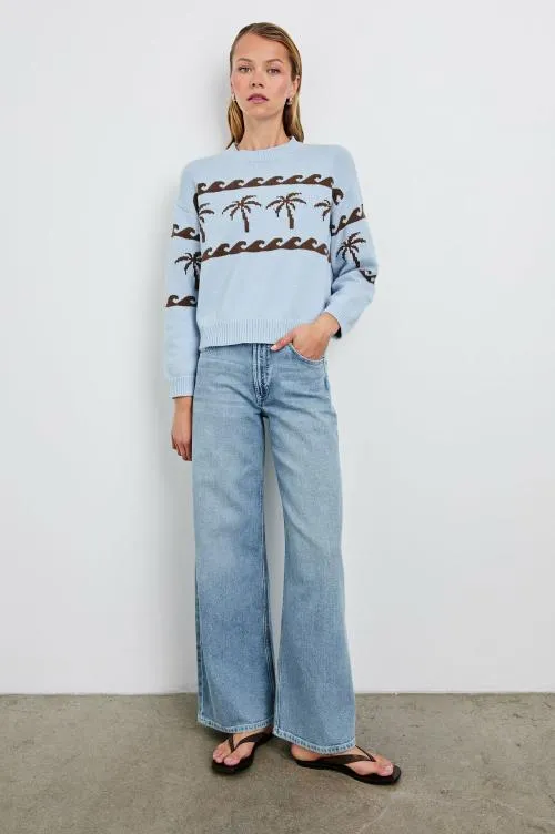 Women Rails Sweaters Zoey Sweater Palm Stripe Women Rails Sweaters Zoey Sweater Palm Stripe