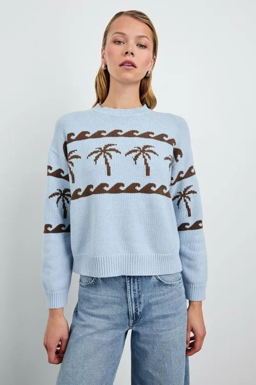 Women Rails Sweaters Zoey Sweater Palm Stripe Women Rails Sweaters Zoey Sweater Palm Stripe