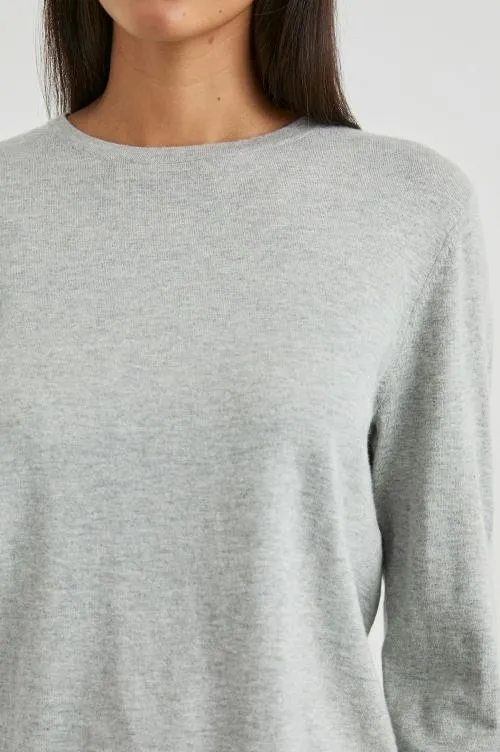 Women Rails Tees and Tanks Cotton Cashmere Long Sleeve Tee Heather Grey Women Rails Tees and Tanks Cotton Cashmere Long Sleeve Tee Heather Grey