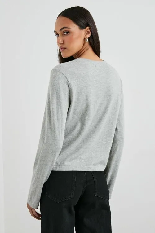 Women Rails Tees and Tanks Cotton Cashmere Long Sleeve Tee Heather Grey Women Rails Tees and Tanks Cotton Cashmere Long Sleeve Tee Heather Grey