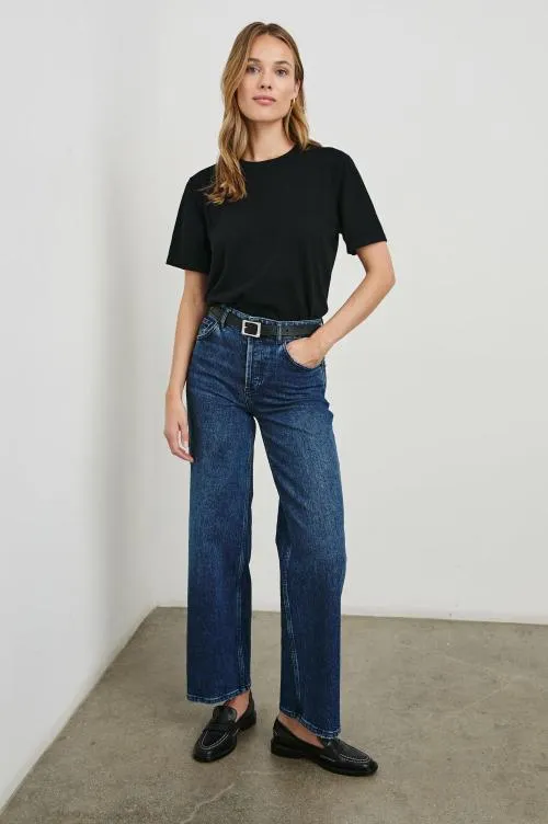 Women Rails Tees and Tanks Cotton Cashmere Tshirt Black Women Rails Tees and Tanks Cotton Cashmere Tshirt Black