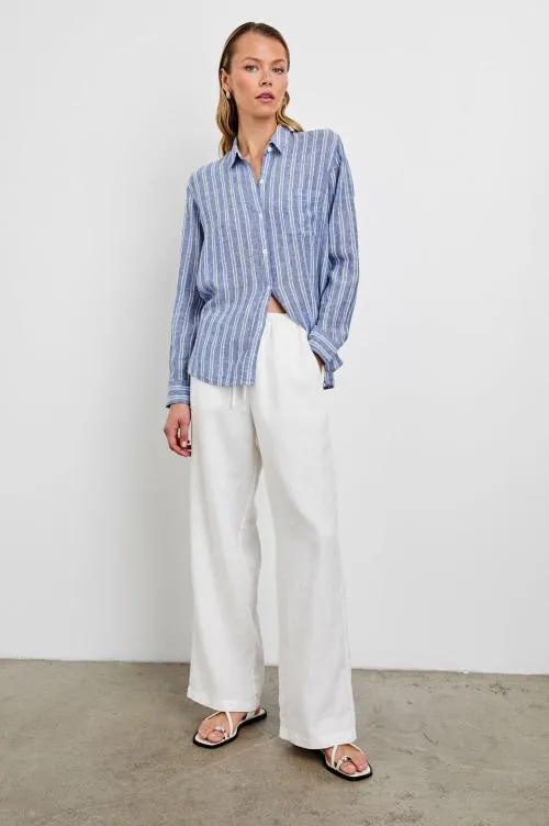 Women Rails Tops Charli Shirt Lake View Stripe Women Rails Tops Charli Shirt Lake View Stripe