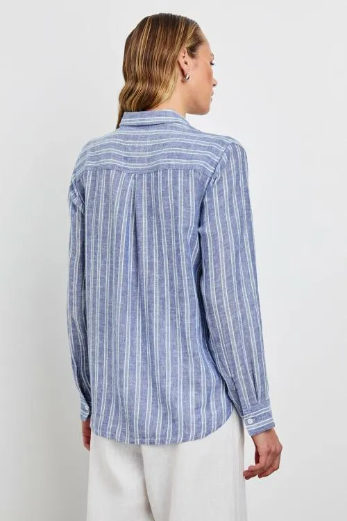 Women Rails Tops Charli Shirt Lake View Stripe Women Rails Tops Charli Shirt Lake View Stripe